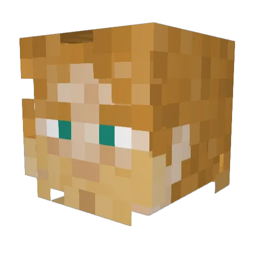 eemrick Minecraft avatar head, 3D render