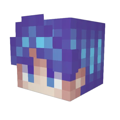eennvvyy Minecraft avatar head, 3D render