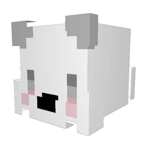 eeogus Minecraft avatar head, 3D render