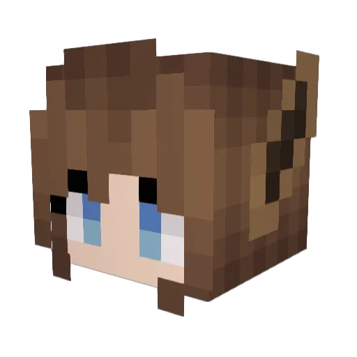 eepancake Minecraft avatar head, 3D render