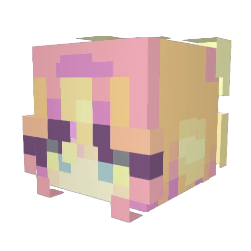 eepy_Celeste Minecraft avatar head, 3D render