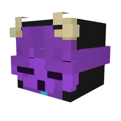 eepy_demon Minecraft avatar head, 3D render