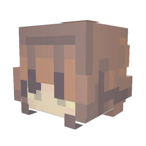 eepz Minecraft avatar head, 3D render
