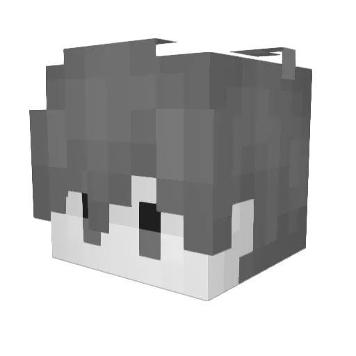 eerievin Minecraft avatar head, 3D render