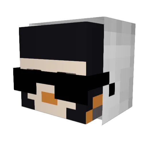 eerrockk Minecraft avatar head, 3D render