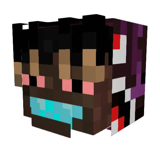 eervk Minecraft avatar head, 3D render