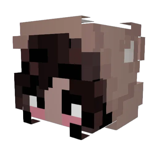 eesheee Minecraft avatar head, 3D render