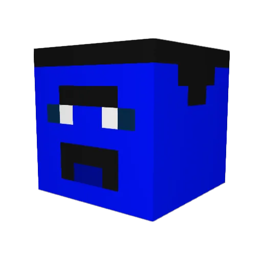 eeva_sv Minecraft avatar head, 3D render