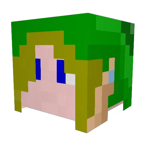 eevee320 Minecraft avatar head, 3D render