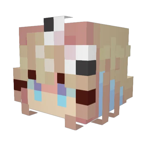eevee69445 Minecraft avatar head, 3D render