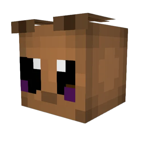 eevee_guy_ducky Minecraft avatar head, 3D render