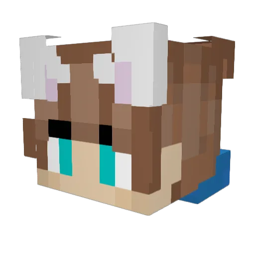 eeveecrazy2 Minecraft avatar head, 3D render