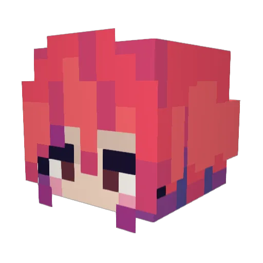 eevex3 Minecraft avatar head, 3D render