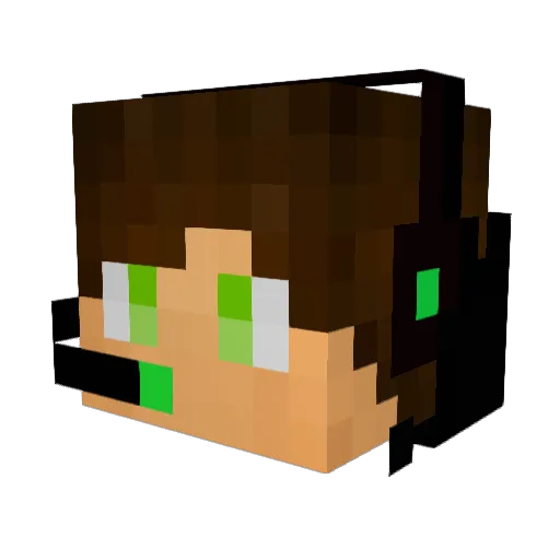 eevolutiongaming Minecraft avatar head, 3D render