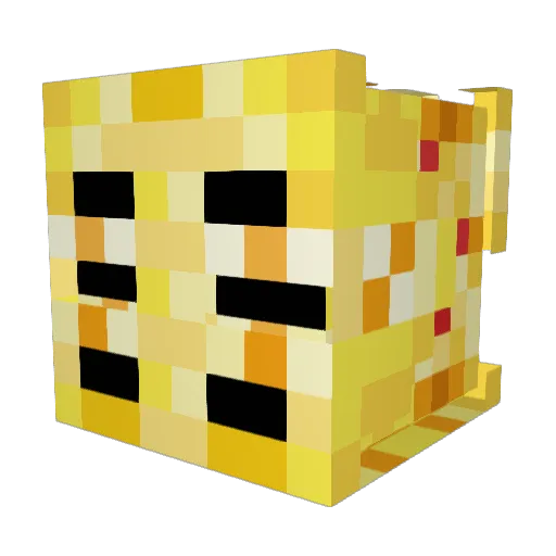 eeyk_ Minecraft avatar head, 3D render
