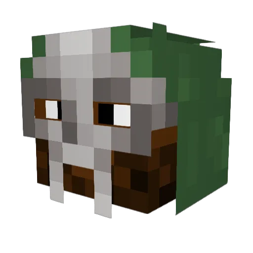 eezus Minecraft avatar head, 3D render