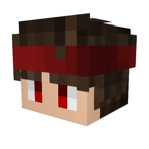 efaithfarm Minecraft avatar head, 3D render