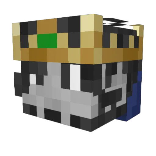 efdecoy Minecraft avatar head, 3D render