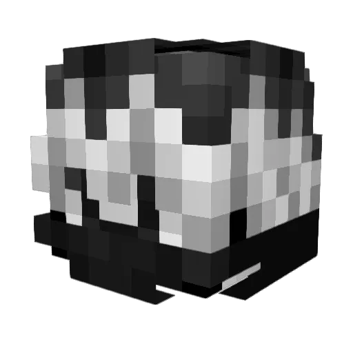efdiss Minecraft avatar head, 3D render