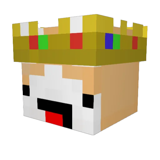 efe1234567 Minecraft avatar head, 3D render