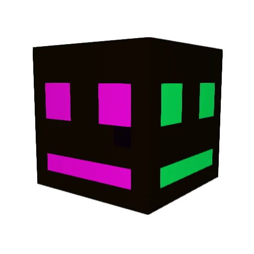 efeblackknight Minecraft avatar head, 3D render