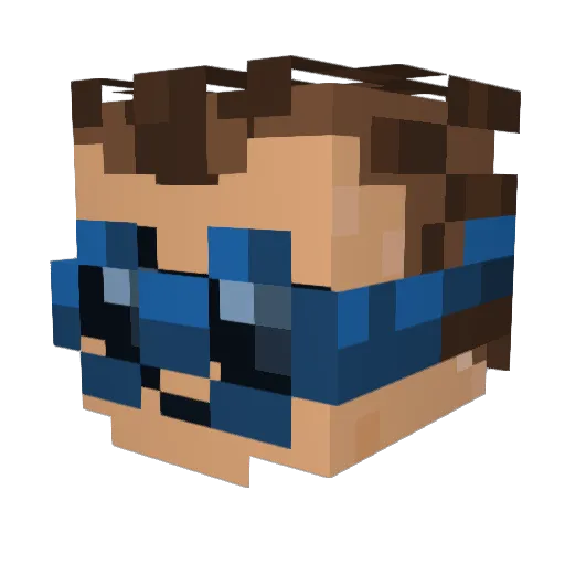 efedefelipe Minecraft avatar head, 3D render