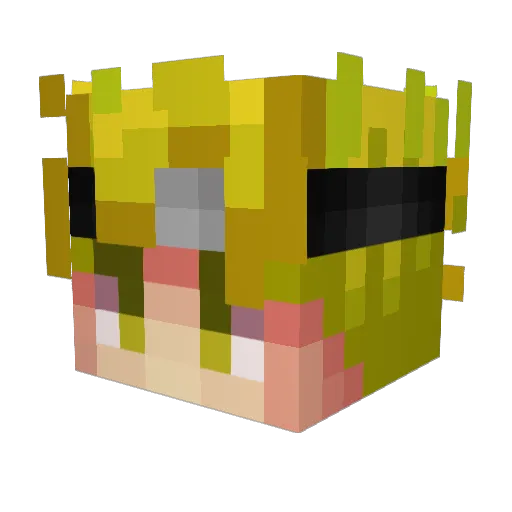 efeerts Minecraft avatar head, 3D render