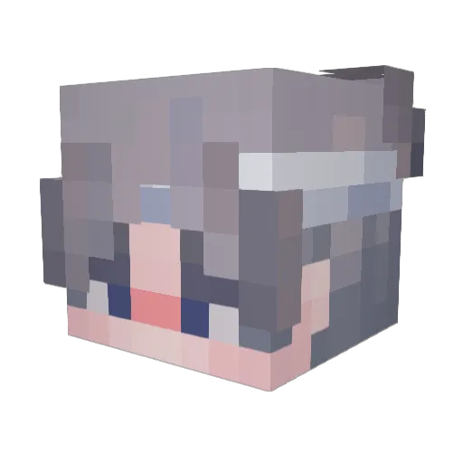 efestnc Minecraft avatar head, 3D render