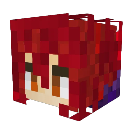 eff_ess_ Minecraft avatar head, 3D render