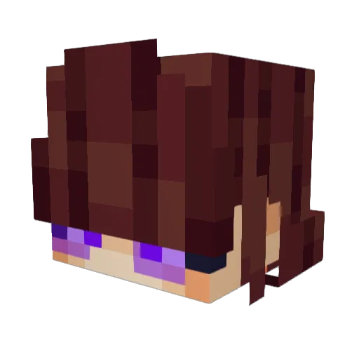 efffy Minecraft avatar head, 3D render