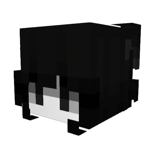 effilein Minecraft avatar head, 3D render