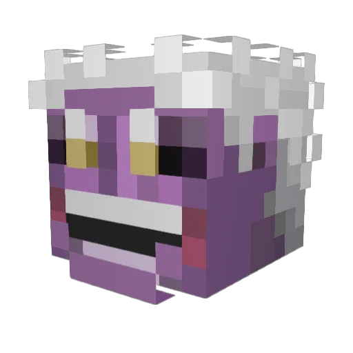 effutz Minecraft avatar head, 3D render