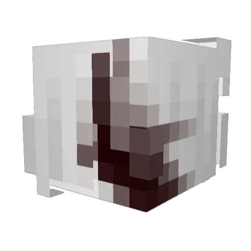effvrtxless Minecraft avatar head, 3D render