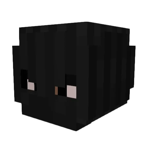 effw Minecraft avatar head, 3D render