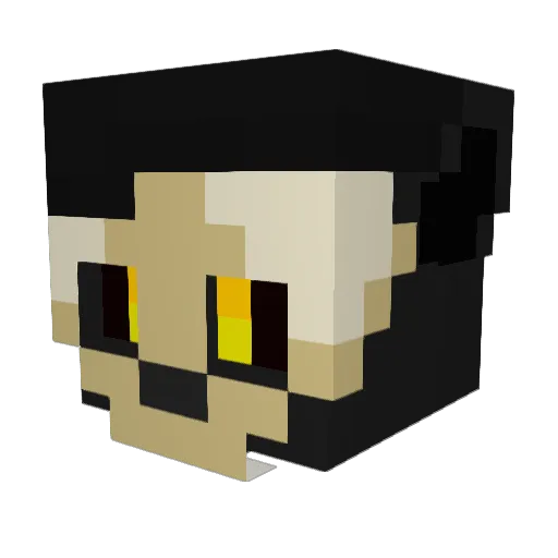 efhn3 Minecraft avatar head, 3D render