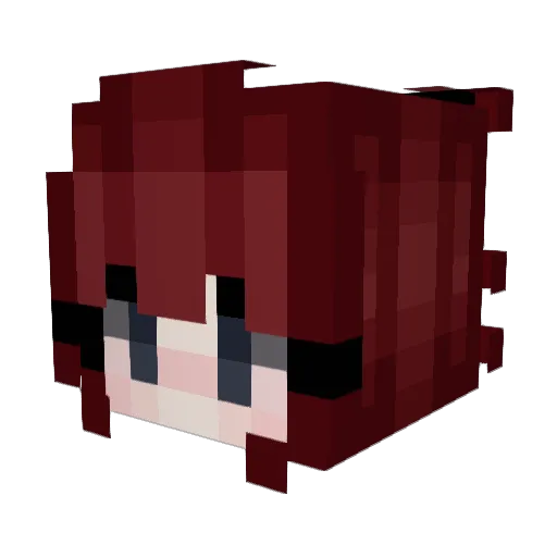 efiimael Minecraft avatar head, 3D render