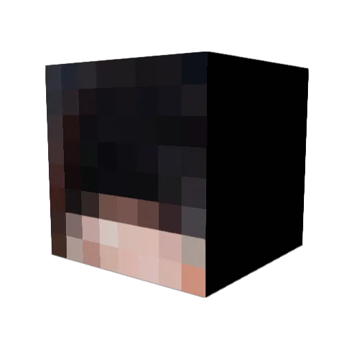 efnenboi Minecraft avatar head, 3D render