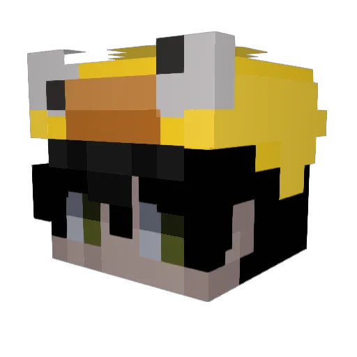 efoqw Minecraft avatar head, 3D render