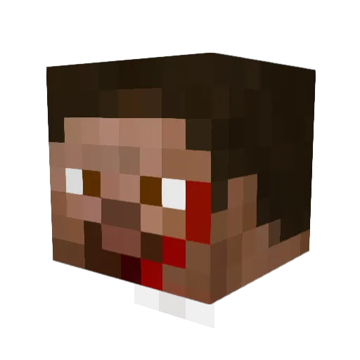 efrc Minecraft avatar head, 3D render