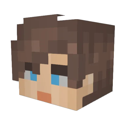 eftelding Minecraft avatar head, 3D render