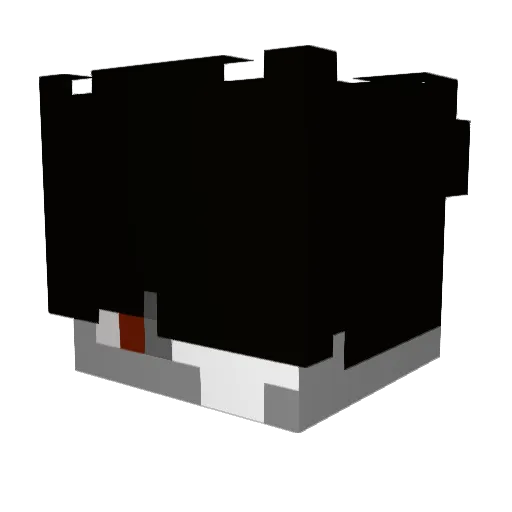 efuj Minecraft avatar head, 3D render