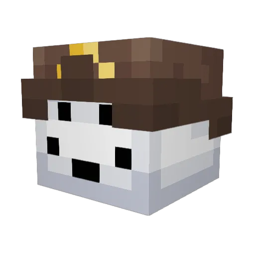 eg0istic Minecraft avatar head, 3D render