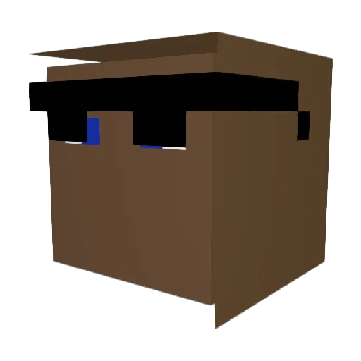 egaLwo Minecraft avatar head, 3D render