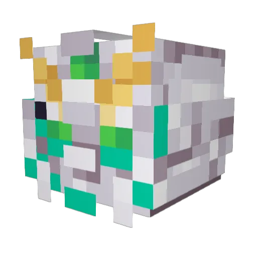 egapi Minecraft avatar head, 3D render