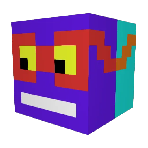 egem0 Minecraft avatar head, 3D render