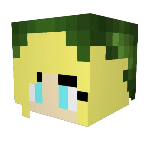 egfuller Minecraft avatar head, 3D render