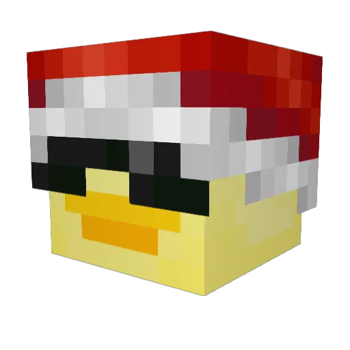 egg1324 Minecraft avatar head, 3D render