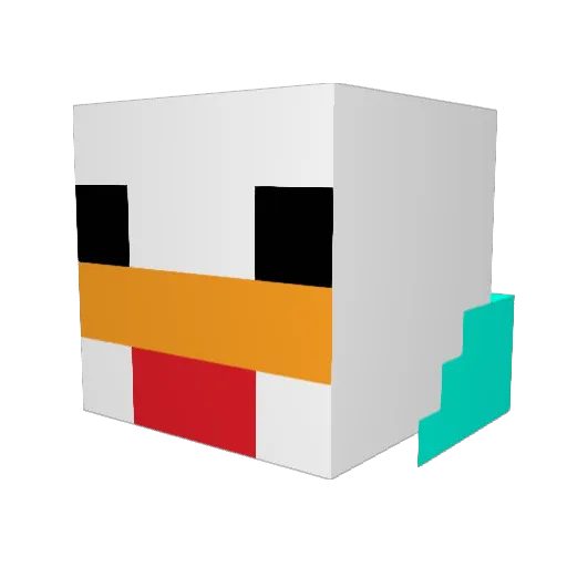egg30 Minecraft avatar head, 3D render