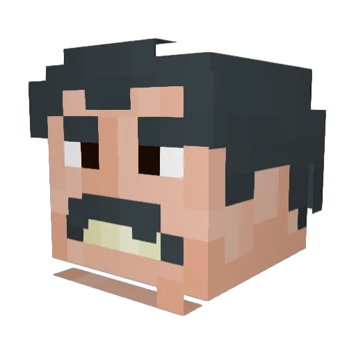 egg427 Minecraft avatar head, 3D render