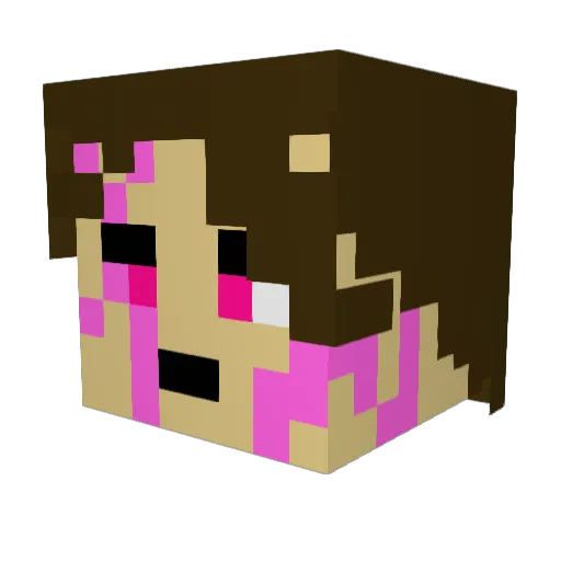 egg_mask Minecraft avatar head, 3D render